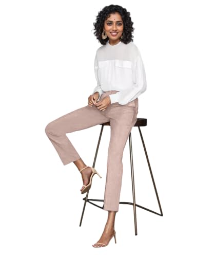 Womens Dress Pants High Stretch Straight Leg Black Pants for Work Business Casual with Pockets3