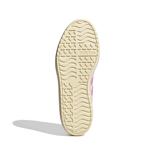 Image of adidas Womens Vl Court Bold Lace Up Sneakers Shoes Casual - Pink