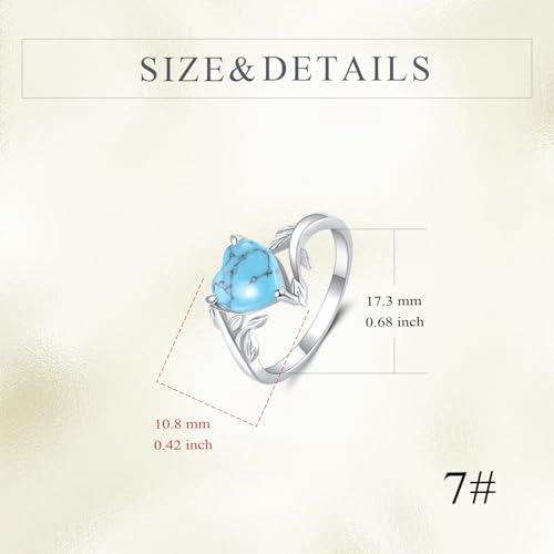 Bague en argent 925 anti-allergie avec agate mousse véritable - 5