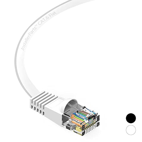 Cable Ethernet Plano CAT6 7 ft Blanco InstallerParts miniatura 5