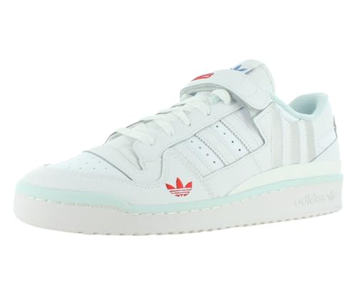 adidas Forum Low Mens Shoes Size 10.5, Color: Cloud White/Cloud White/Almost Blue