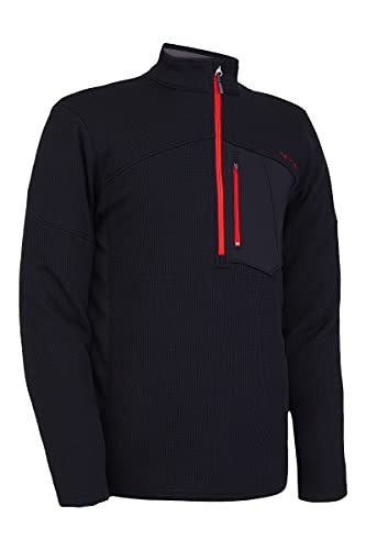 Spyder Active Sports Mens Bandit Half Zip, Blk Red, Large #TOP6