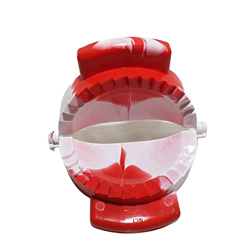 Curry Puff Karipap Turnover Calzone Empanada Chinese Dumpling Gyoza Pierogi Giant Ravioli Cornish Pasty Food Grade Plastic Manual Pastry Presser Diameter 5" (12.7cm) Dough Wrapper Cutter Mould