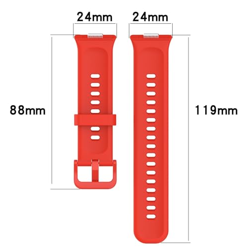 3Pcs Silicone Strap for Huawei Watch Fit 3, Silicone Replacement Strap Adjustable Wrist Bands for Huawei Watch Fit 3