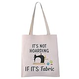 VAMSII Bolsa de coser que no es acaparar si es bolsa de hombro de tela,