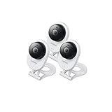 Samsung SNH-E6413BMR SmartCam HD WiFi IP Camera with 16GB microSD Card, Bundle Triple Pack (Certified Refurbished)