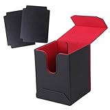 Bellevue デッキケース トレカケース カードセパレーター マグネット ポケカ スリーブ対応 (レッド)