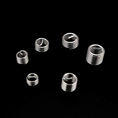 VILLCASE 30 Pcs Rosca FÃªmea Em AÃ§o InoxidÃ¡vel Serrilhado Inserir Kit de Sortimento de Porcas de E