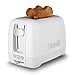 Dualit Domus Toaster 2 Scheiben - Weiß - Extra Lange Schlitze für Große Brotscheiben - Bagel & Toaster Auftaufunktion – Peek & Pop® Funktion - Passender Domus Wasserkocher & Sandwichgitter Erhältlich