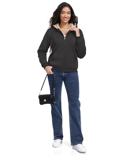 Little Beauty Women's Fleece-Lined Zip-Up Hoodie Jacket (various) - image 6