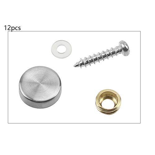 NewZC 12PCS Viti a Specchio Acciaio Inossidabile
