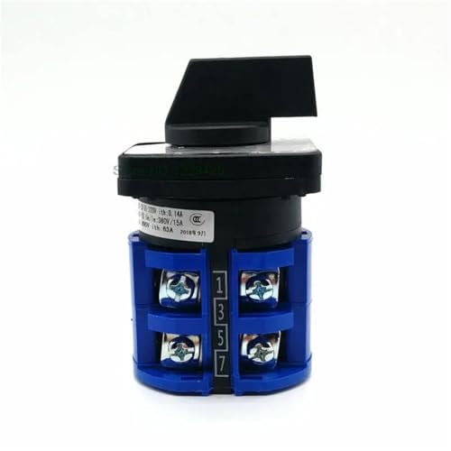 Interruptor de cambio universal LW26-63/2 de dos polos y selector de carril DIN 63A 3