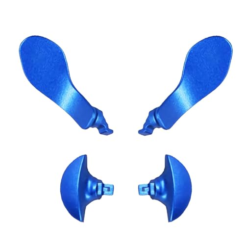 Palettes arrière pour manette PS5 Edge en métal bleu pour réparer les boutons cassés