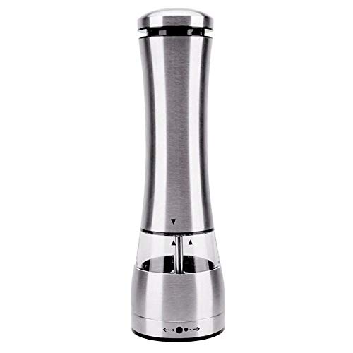 Electric Salt Pepper Mills Grinder Battery Power with Adjustable Ceramic and LED Light