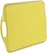 Reston Lloyd Calypso Basics Melamine Serving Ottoman Tray with Handles, Rectangular, Lemon, Lightweight, Durable, Multi-Purpose Use, Indoor, Outdoor, Camping, Server, Lemon, Yellow