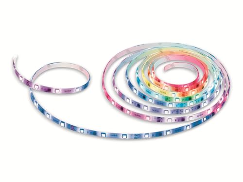 Tapo L920-5 – Tira LED Adhesiva Wi-Fi de 5M, RGB Multicolor, iluminación segmentable, sincronización con música, Control Remoto, Resistencia IPX4, Compatible con Alexa y Google Home