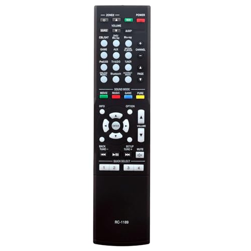 RC-1189 Replaced Remote fit for Denon AV Receiver AVR-S700W AVR-S710W AVR-S720W AVR-X1100W AVR-X1200W AVR-X1300W AVR-S700 AVR-S710 AVR-S720 AVR-X1100 AVR-X1200 AVR-X1300