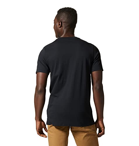 Mountain Hardwear Men's Standard Mhw Logo Short Sleeve, Black, Large #TOP1