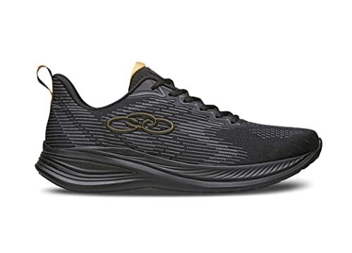 Tênis Olympikus Marte Masculino, Preto/Dourado, 40