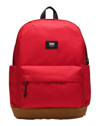 Image of Vans Old Skool Sport Backpack | Unisex Everyday Laptop Bag, 15 inch Computer Sleeve, Front Pocket,Racing Red /Antelope,One Size