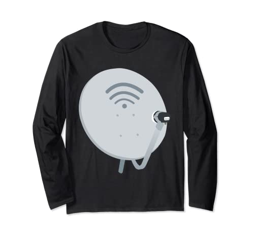 Antenna TV costume divertente parabola satellitare Maglia a Manica