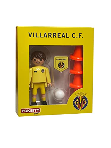 MINIX POKEETO, Figura Jugador Villareal CF, Coleccionables de 8 cm para Exhibición, Idea de Regalo para Niños Y Adultos, Coleccionistas, EF13811