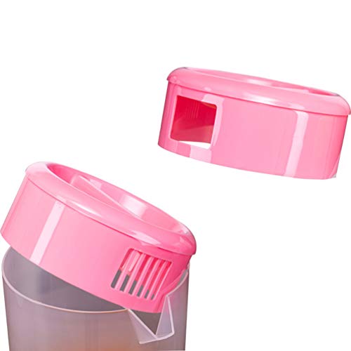 Image of Housoutil Measuring Kettle with Scale 4L /140 Oz Beverage Pitcher with Lid Food-Safe Plastic Cold Water Kettle for Juice Iced Tea Milk Beer Home Entertaining Picnics