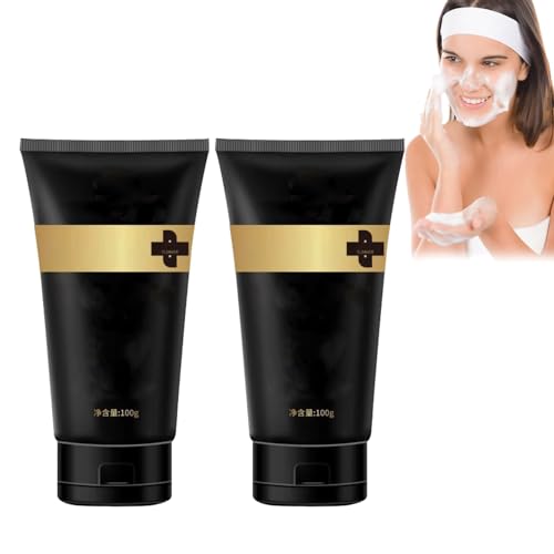 Juelreou Limpiador purificante, limpiador facial Xuerouyar, limpiador facial purificante Beautykomi, exfoliante hidratante coreano (2 unidades)