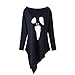 Produktbild Damen Halloween Kostüm,Geili Frauen Halloween Langarm Geist Print Sweatshirt Pullover Tops Damen Lose Casual Asymmetrische Bluse T Shirt Oberteile