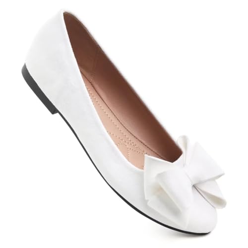 Image of TN TANGNEST Women Fashion Bowknot Flats Comfort Pointed Toe Dress Shoes