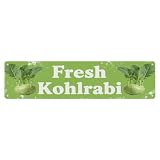 Vintage Fresh Kohlrabi Rustic Kitchen Fruit Metal Tin Sign Plaque