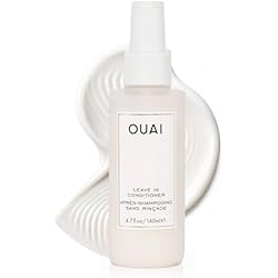 OUAI Leave In Conditioner & Heat Protectant for Hair - Prep Hair for Styling or Use as Detangling Spray to Fight Frizz & Flyaways - No Parabens, Sulfates or Phthalates (4.7 oz)