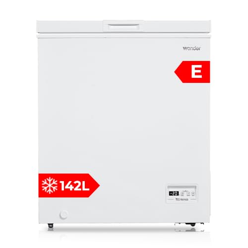 Wonder Congelador Horizontal Blanco WCH1501EDC. Capacidad 142 Litros, Dual Cooling, 1 Cesta, Bajo Nivel Sonoro, Eficiencia Energética Clase E