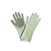 Produktbild SXYL Magische Spülmaschine Reinigungshandschuhe, Wiederverwendbare Silikonbürste, grün, 1 Paar, 2 Handschuhe, für Küche, Badezimmer, Reinigung, Haustier Haarpflege, Autowäsche
