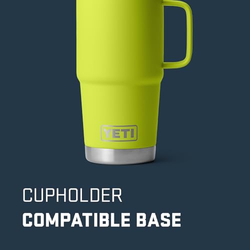 Image of YETI Rambler 20 oz Travel Mug, Stainless Steel, Vacuum Insulated with Stronghold Lid