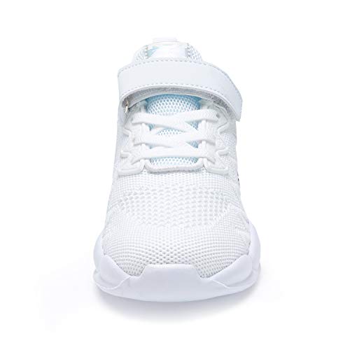 Image of Hetios Kids Shoes Girls Lightweight Athletic Running Shoes Breathable Knit School Sports Shoes (Toddler /Little Kid /Big Kid)