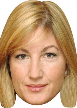 FoxyPrinting Karen Brady Celebrity Cardboard Party Face Mask Fancy Dress