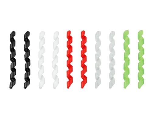 28 Pcs Bicycle Cable Manager Spiral Elastic Rubber Line Tie