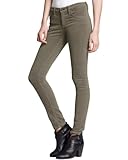 Hybrid & Company Super Comfy Stretch Women 5 Pockets Corduroy Skinny Pants Olive