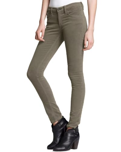 Hybrid & Company Super Comfy Stretch Women 5 Pockets Corduroy Skinny Pants P21950SK OLIVE 13