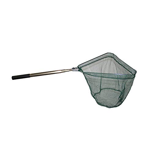 Duradera Pescado Red de Aterrizaje automático Plegable de Nylon Red de Pesca con telescópica Polo manija Equipos de Pesca