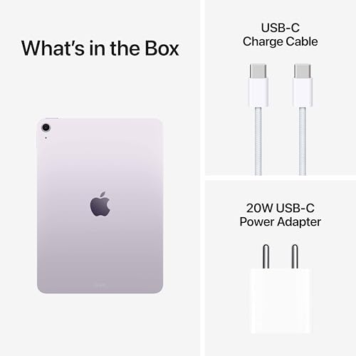 Image of Apple iPad Air 27.59 cm (11″) (M4): Liquid Retina Display, 128 GB, 12MP Front /Back Camera, Wi-Fi 7 with Apple N1, Touch ID, All-Day Battery Life - Purple