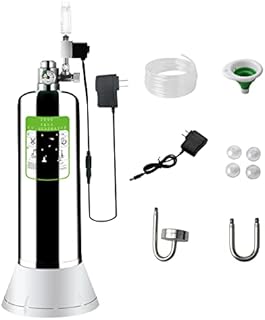 ZRDR Aquarium Co2 System 2L with Pressure Gauge Automatic Pressure Relief Valve Bubble Counter for Aquarium Plants,Stable Output
