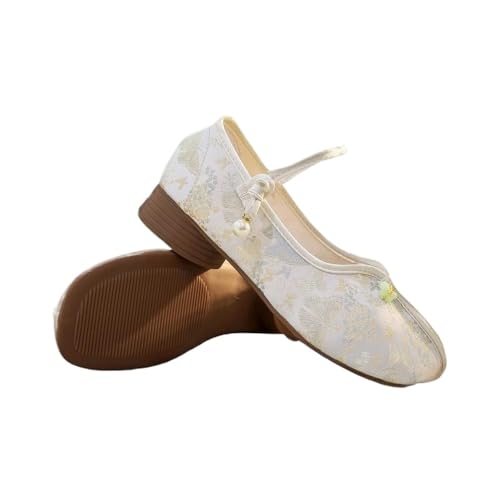 Chaussures de danse chinoises brodées pour femme élégantes