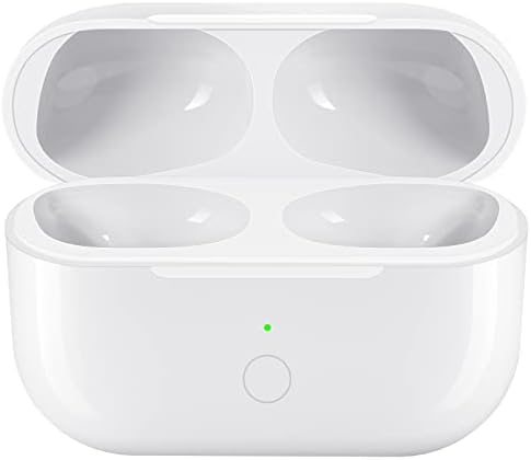 Wireless Charging Case for AirPods Pro, AirPod Pro Charger Case Replacement, Charging Case Compatible with Air Pods Pro Support Blue-Tooth Pairing Sync, 660 mAh Built-in Battery, No Earbuds, White