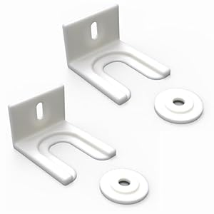 Sintrix Fab 2x Door Slider Door Clip Bracket for Integrated Fridge Freezer Door Mount & Mounting Kit Compatible with AEG, BOSCH, Zanussi Universal Door Holder Kit for Decorative Door Mounting