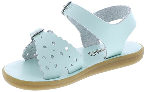 FOOTMATES Ariel and Eco-Ariel Waterproof Sandals for Girls and Boys with Slip-Resistant, Non-Marking Outsoles and Strap Closure, Mint - 5 Toddler (1-4 Years)