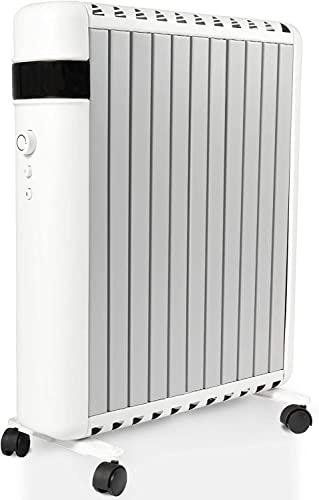 Vilobos Electric Space Heater 1500W Panel Convector Heater with Wheels for Indoor Use Room Sizes up to 215ft.