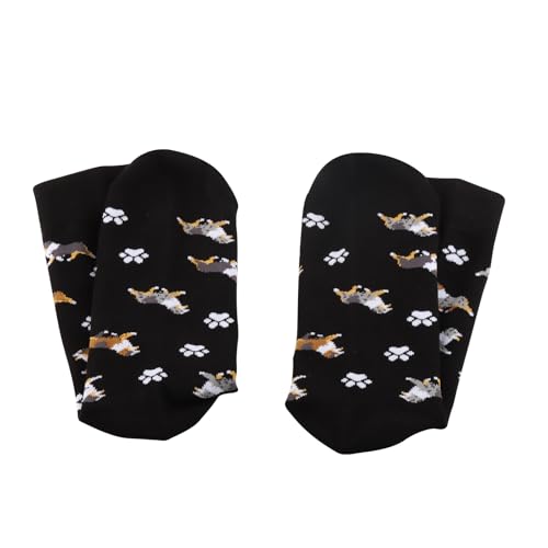 Image of G2TUP 2 Pair Aussie Lover Australian Shepherd Socks - Mom & Dog Owner Gift (Cotton, Aussie Shepherd 2p)