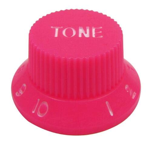 EdricShop 10 Color Aluminum Acrylic Guitar Control Nob 2 Volumes 2 Tones for Electric Bass for - (Color: Red/Voltage: 2PCS)